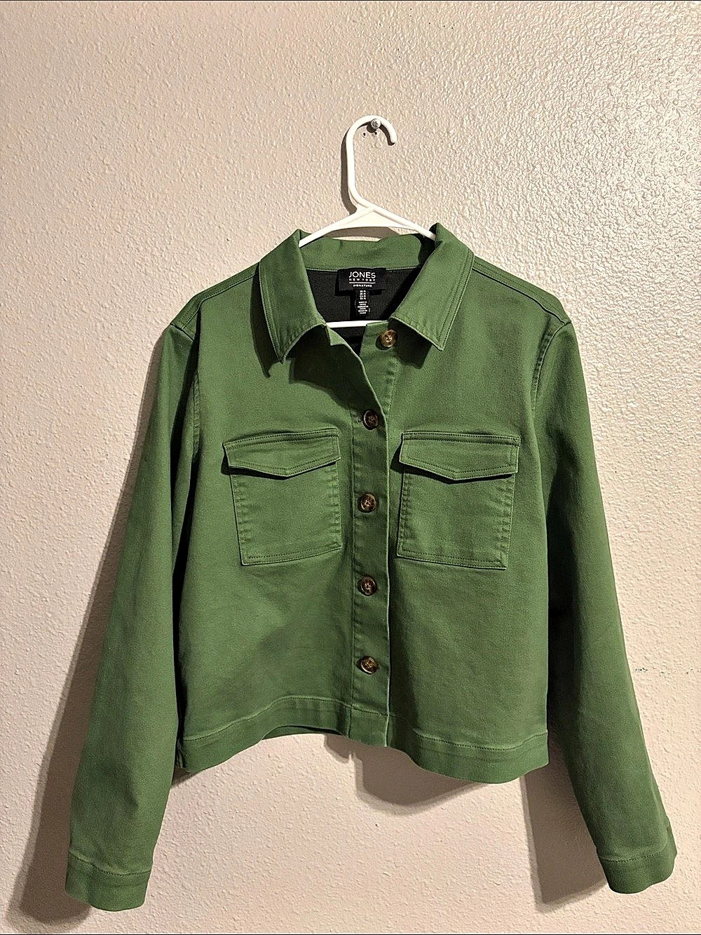 Jones New York Utility Jacket in Green Size Medium Like New